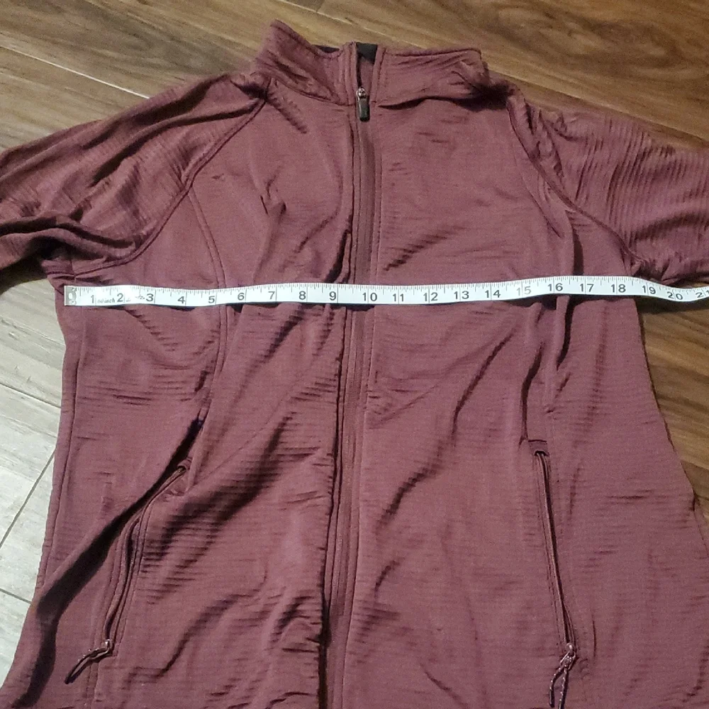 5.11 Tactical Ribbed Mauve-Burgundy Full-Zip Mid Layer Jacket - Picture 6 of 11